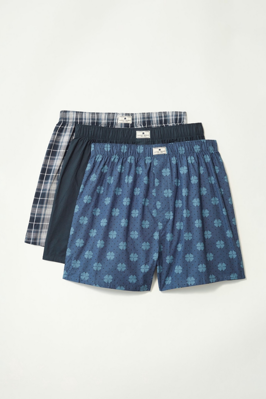 3 pack woven boxers